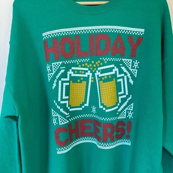 Vintage‎ Cheers Beer Green sweatshirt size XL - Picture 3 of 8